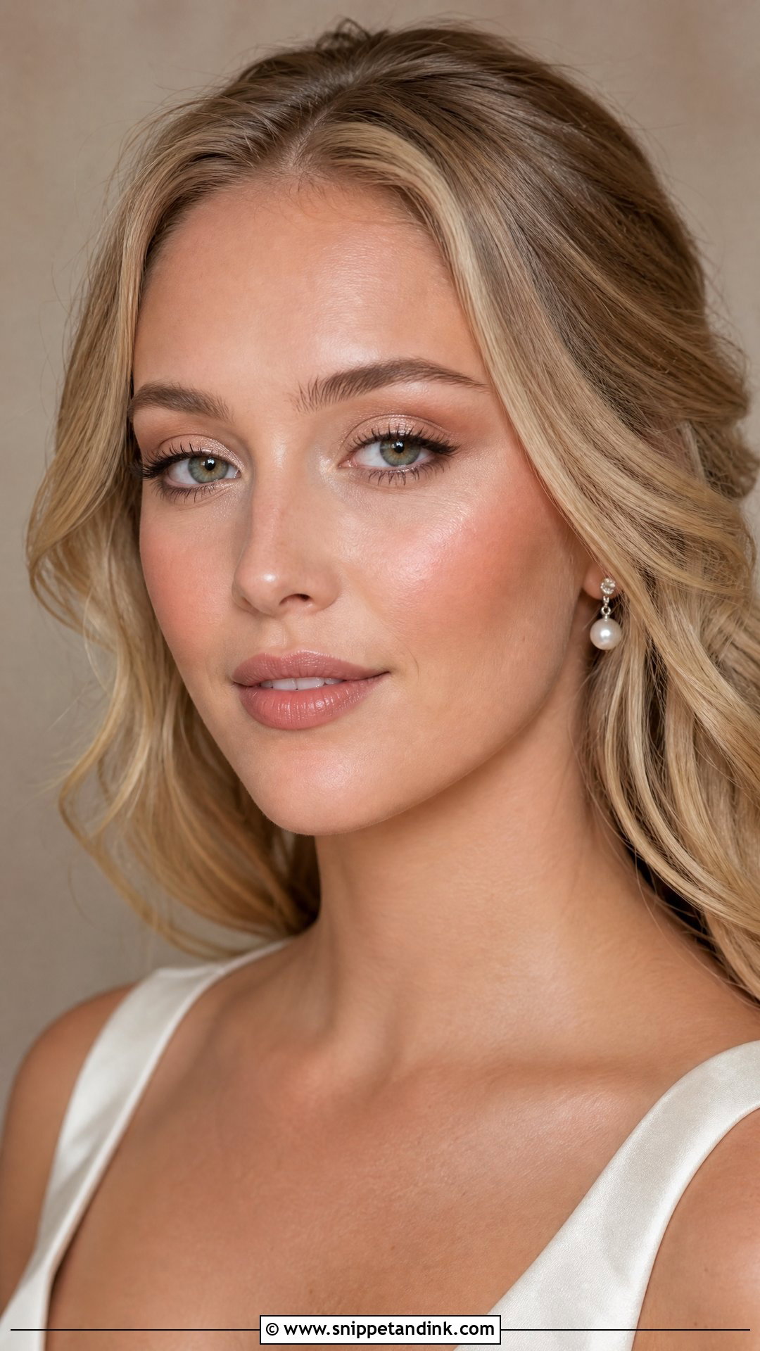 Natural Bridal Makeup With Dewy Skin - Snippet and Ink - 20 Very Natural Wedding Makeup Ideas