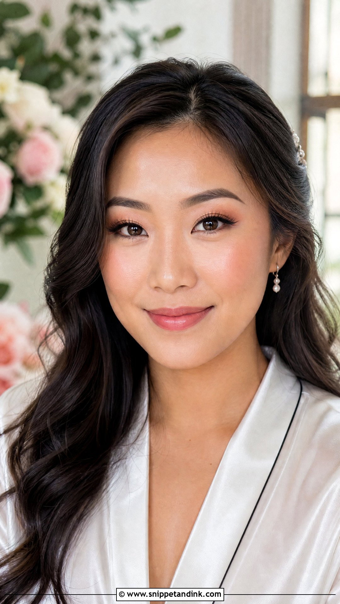 Natural Bridal Makeup With Dewy Skin - Snippet and Ink - 25 Natural Bridal Makeup for Green Eyes