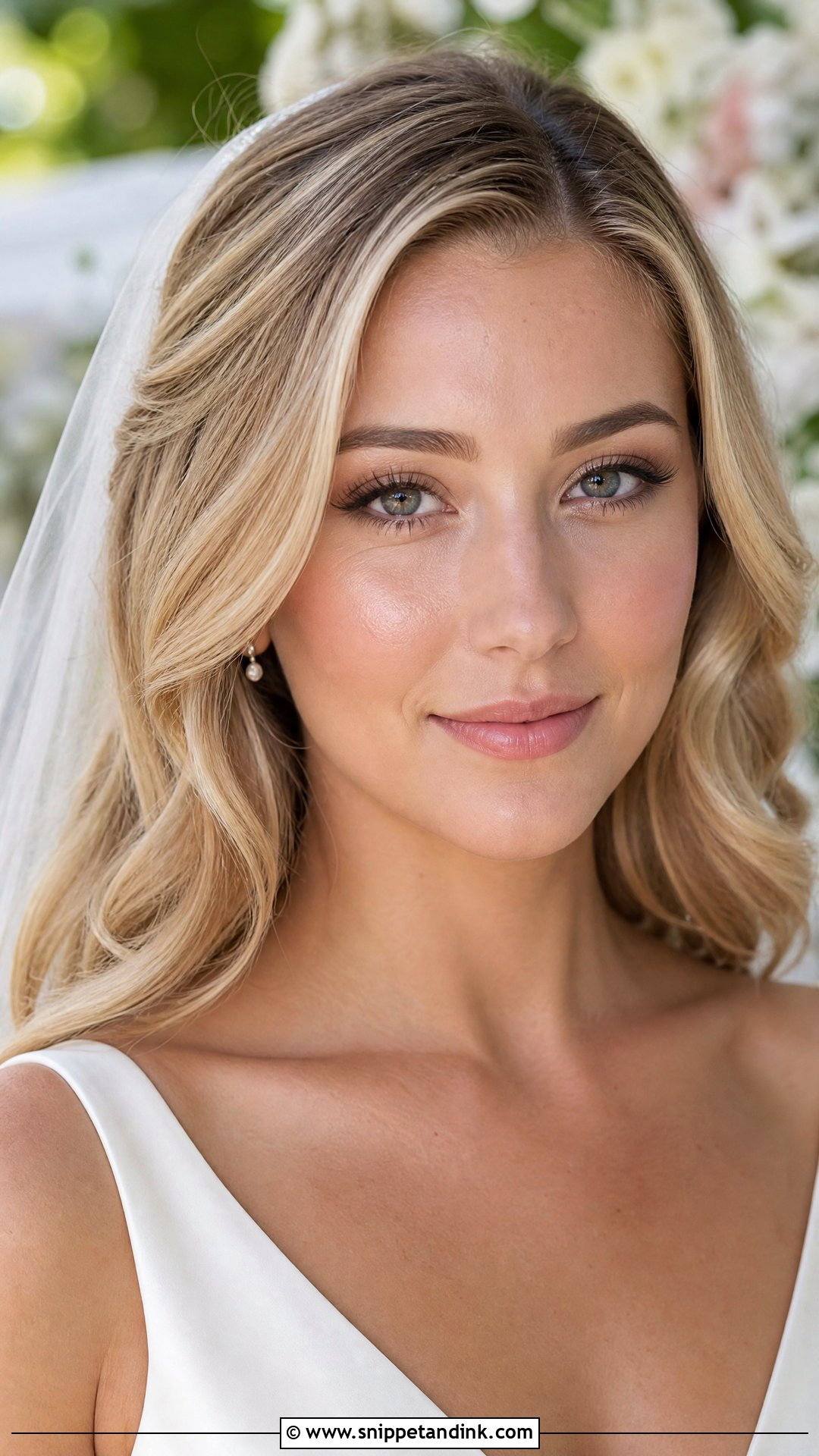 Natural Bridal Makeup With Dewy Skin - Snippet and Ink - 25 Simple Natural Wedding Makeup Looks