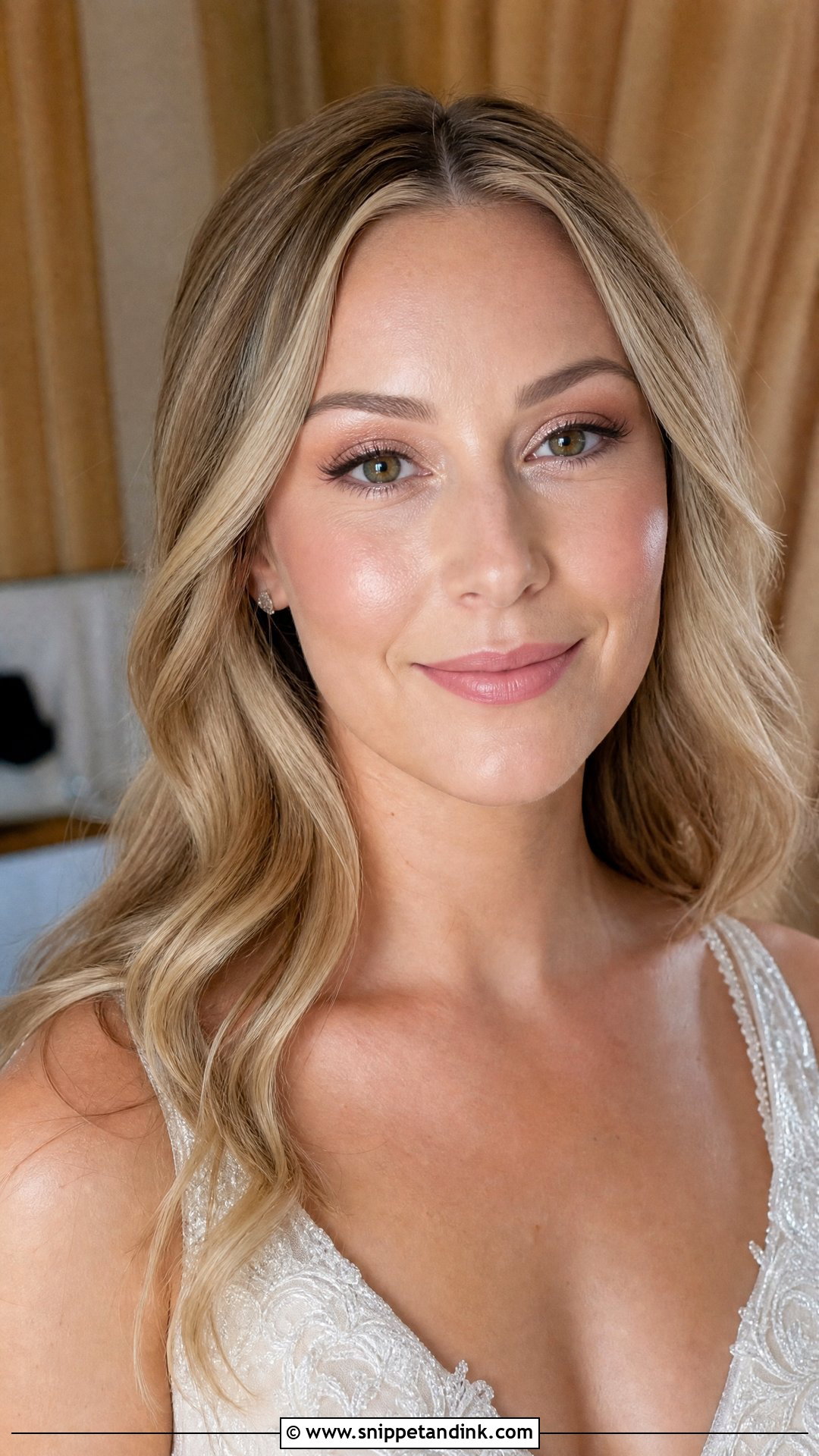 Natural Bridal Makeup With Dewy Skin - Snippet and Ink - 20 Bride Natural Makeup Wedding Day Ideas