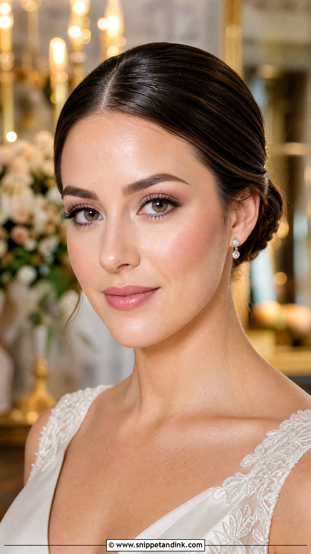 Natural Bridal Makeup With Elegant Neutral Glam - Snippet and Ink - 30 Natural Bride Makeup Ideas