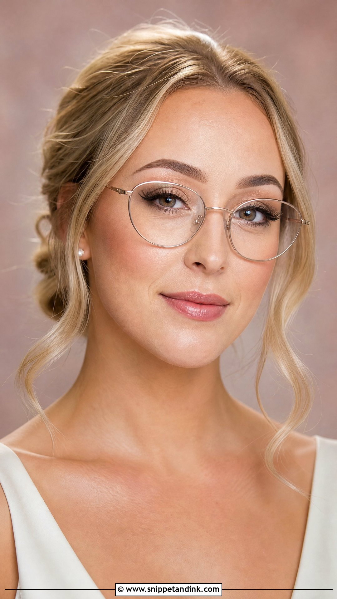Natural Bridal Makeup With Glasses - Snippet and Ink - 20 Bridal Makeup with Glasses