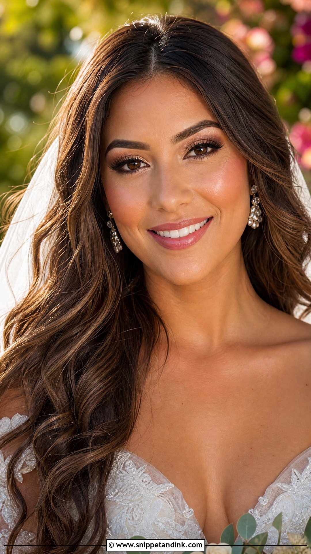 Natural Bridal Makeup With Golden Glow - Snippet and Ink - 30 Natural Bride Makeup Ideas