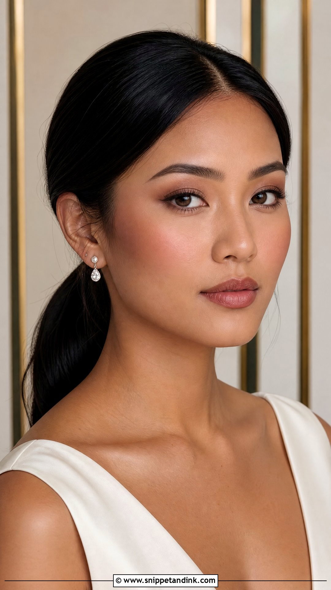 Natural Bridal Makeup With Matte Skin - Snippet and Ink - 20 Natural Bridal Makeup Looks