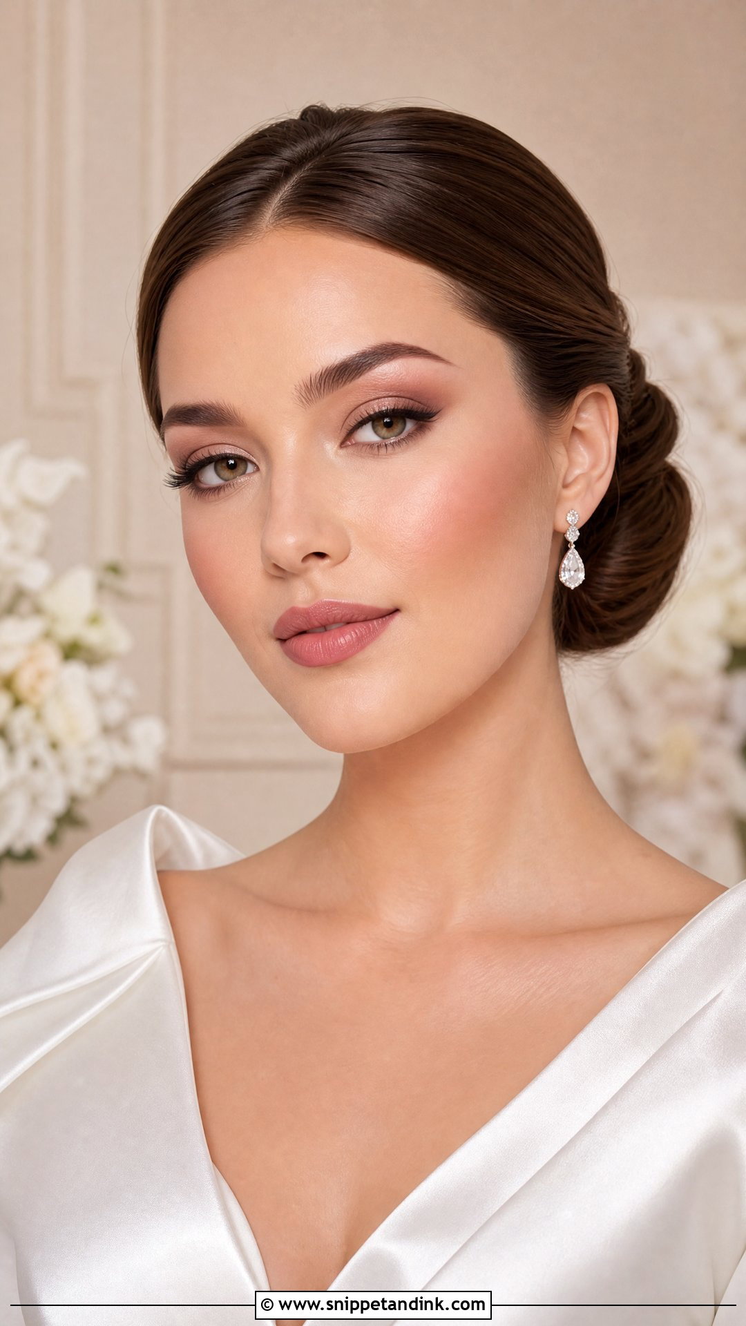 Natural Bridal Makeup With Matte Skin - Snippet and Ink - 20 Bride Natural Makeup Wedding Day Ideas