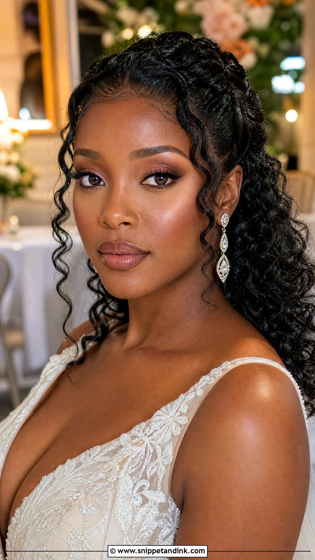 Natural Bridal Makeup With Nude Lip - Snippet and Ink - 20 Natural Wedding Bride Makeup Ideas