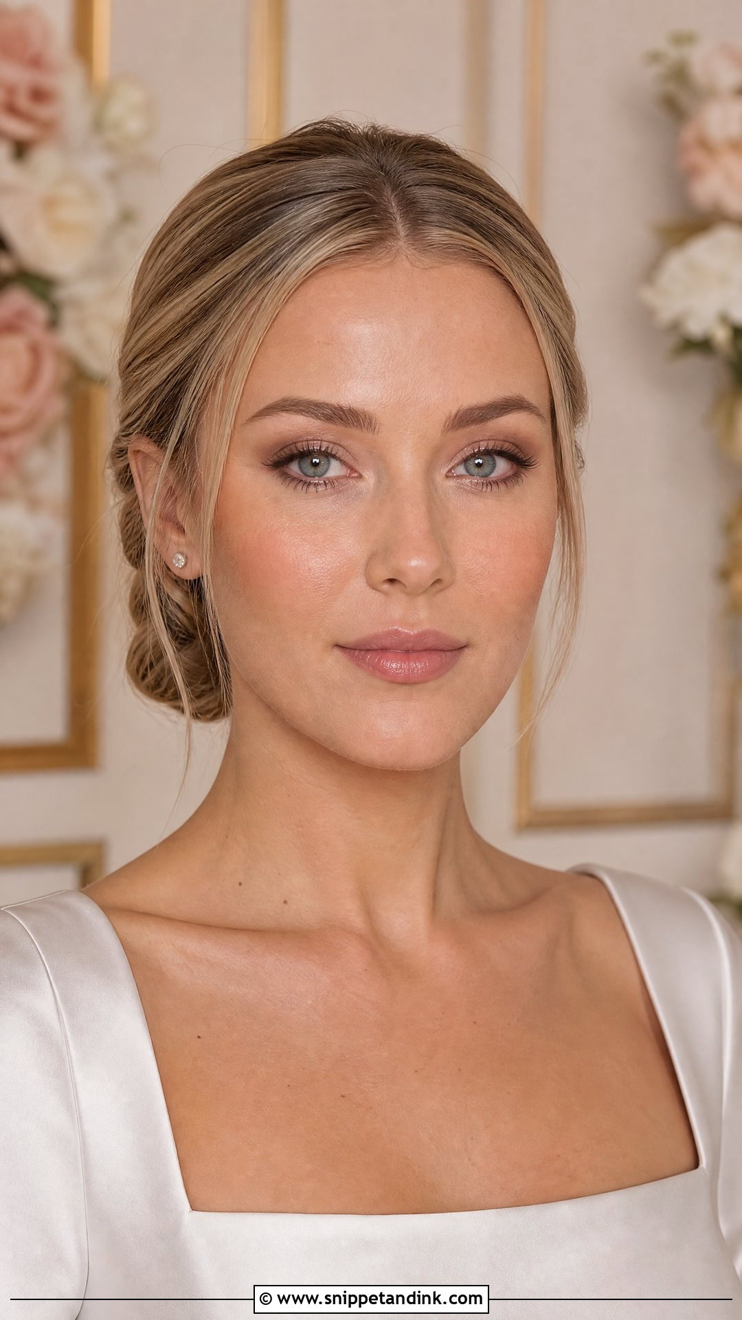 Natural Bridal Makeup With Nude Lip - Snippet and Ink - 30 Natural Bridal Makeup Ideas