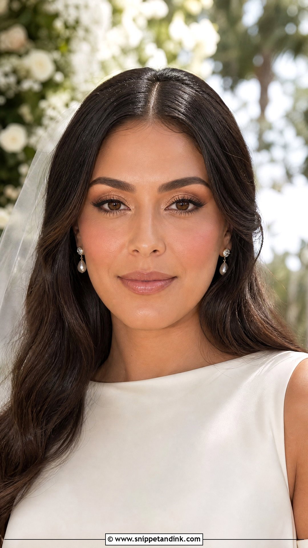 Natural Bridal Makeup With Peach Blush - Snippet and Ink - 20 Natural Bride Make Up Ideas