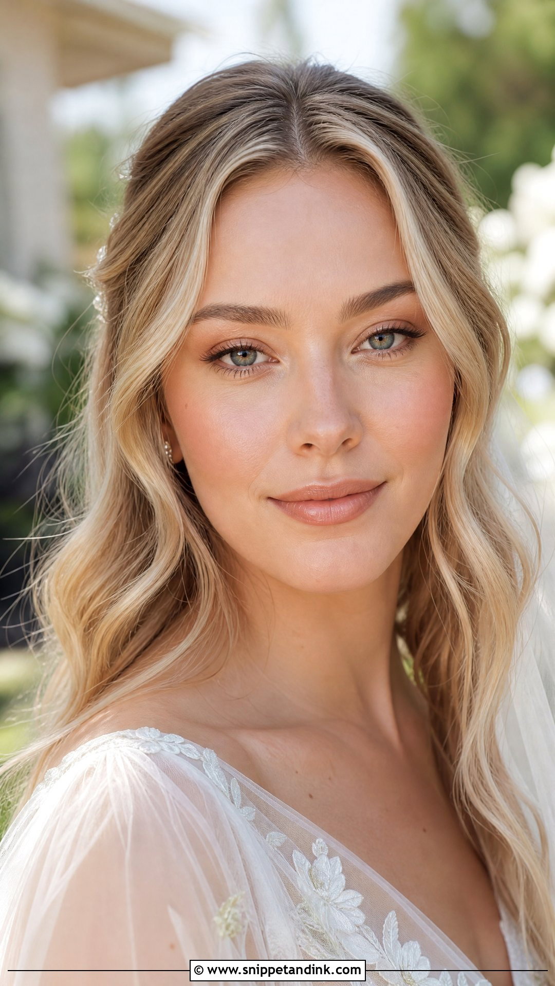 Natural Bridal Makeup With Peach Tones - Snippet and Ink - 25 Simple Natural Wedding Makeup Looks