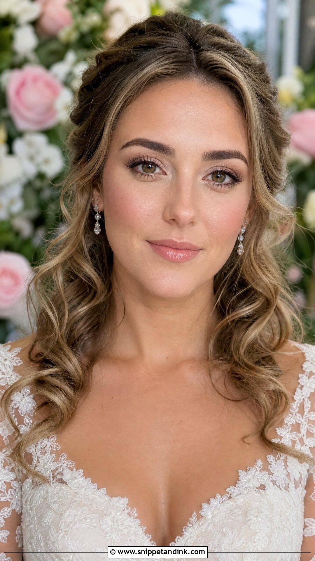 Natural Bridal Makeup With Pink Blush - Snippet and Ink - 30 Natural Bridal Makeup Ideas