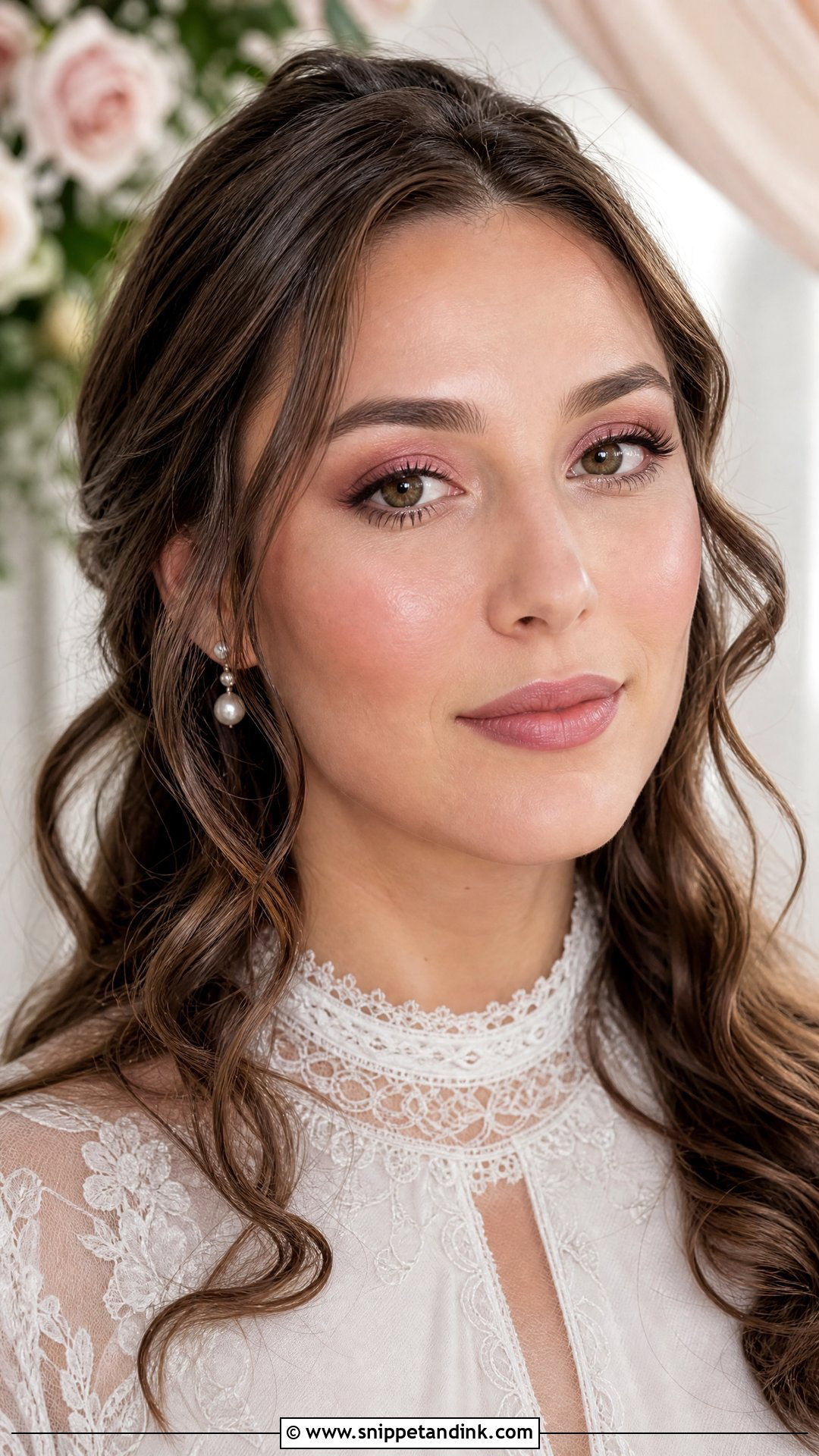 Natural Bridal Makeup With Pink Eyes - Snippet and Ink - 25 Natural Bridal Makeup for Green Eyes