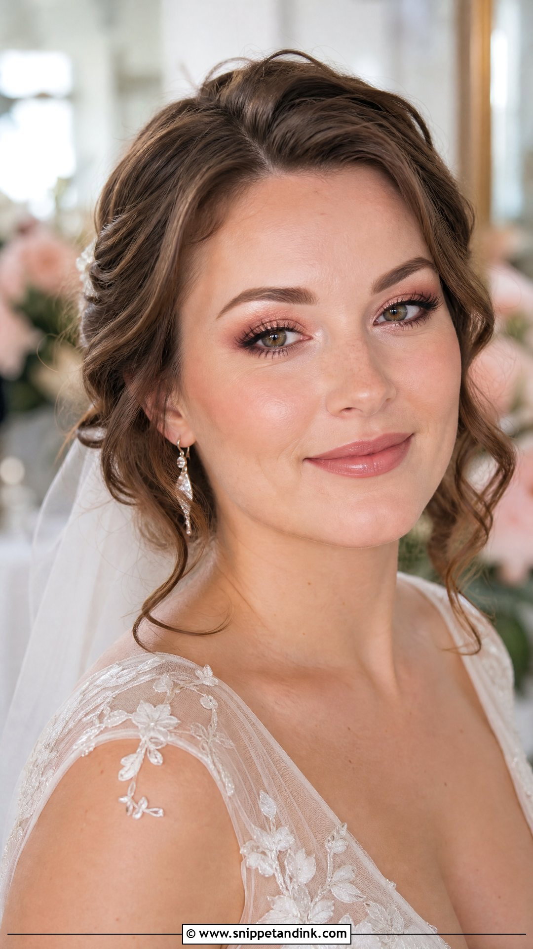 Natural Bridal Makeup With Rose Gold Eyes - Snippet and Ink - 30 Natural Bridal Makeup for Brown Eyes
