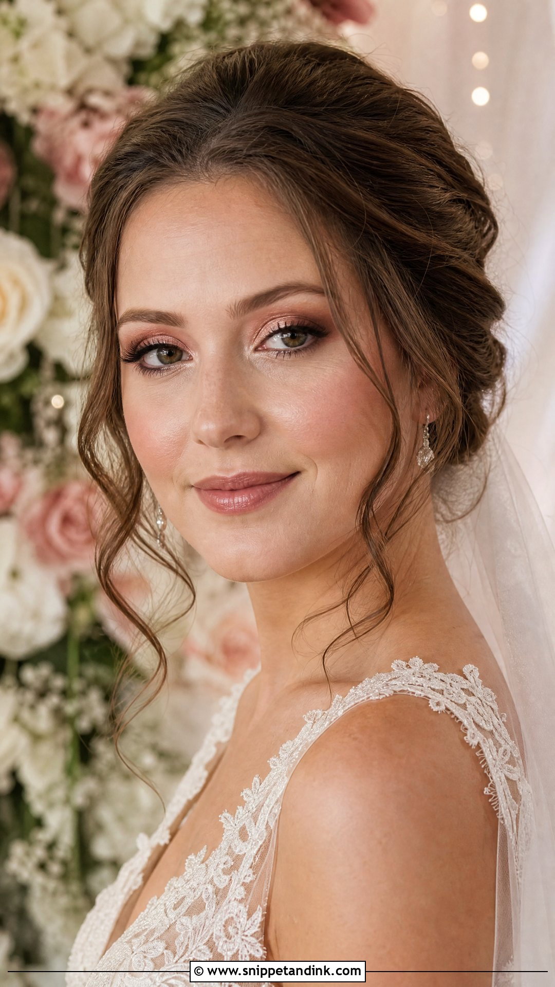Natural Bridal Makeup With Rosy Tones - Snippet and Ink - 30 Natural Bridal Makeup Ideas