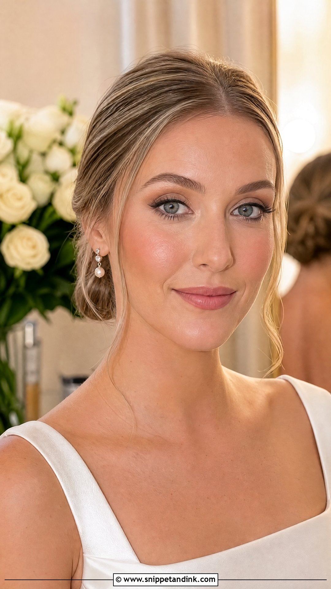 Natural Bridal Makeup With Satin Skin - Snippet and Ink - 25 Natural Bridal Makeup for Green Eyes
