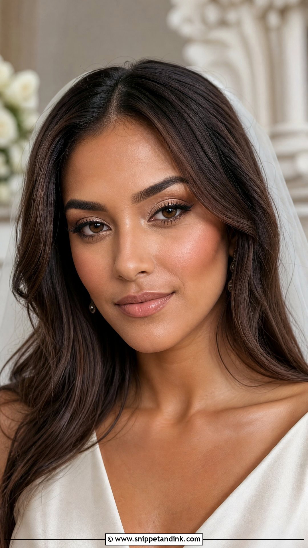 Natural Bridal Makeup With Soft Contour - Snippet and Ink - 30 Natural Bridal Makeup for Brown Eyes