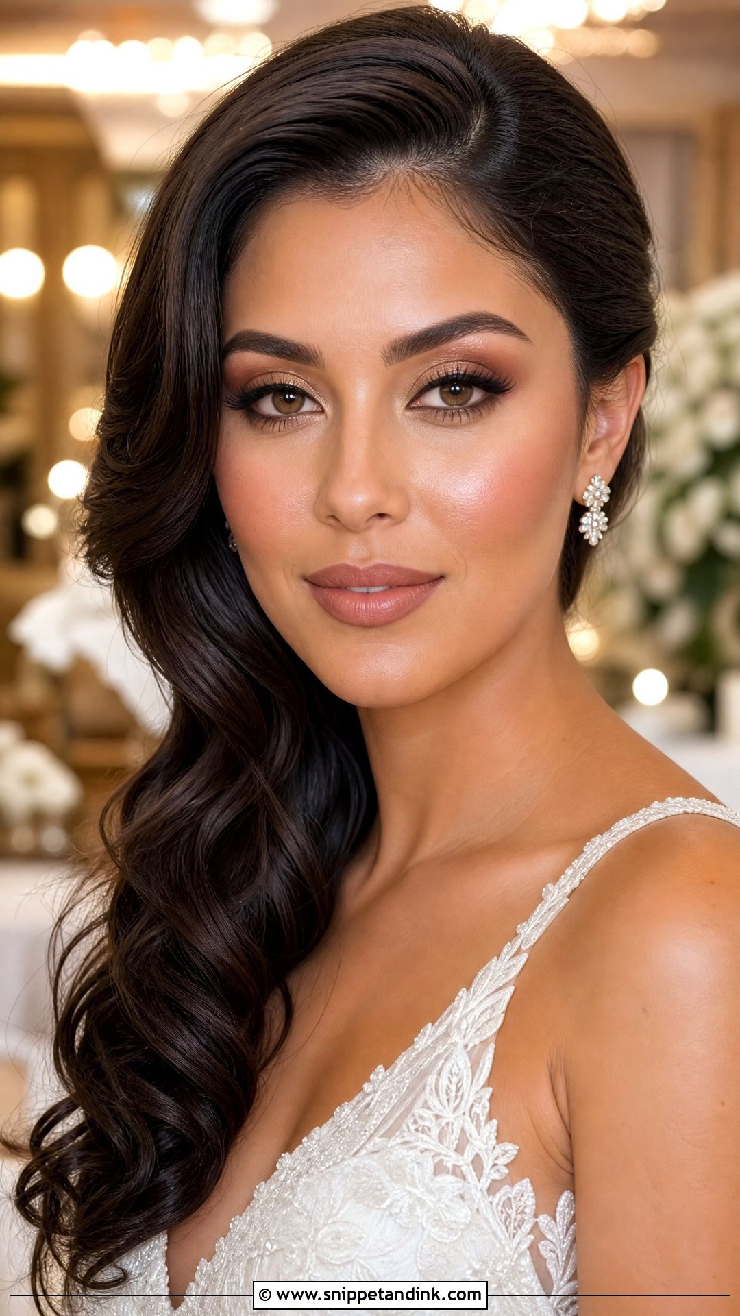 Natural Bridal Makeup With Soft Glam Brown Eyes - Snippet and Ink - 30 Natural Bridal Makeup for Brown Eyes