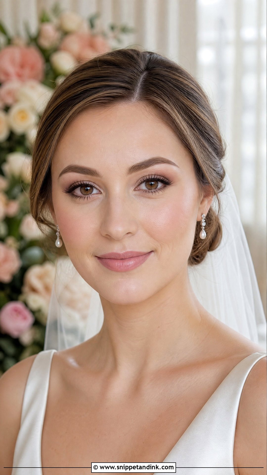 Natural Bridal Makeup With Soft Pink Blush - Snippet and Ink - 20 No Makeup Makeup Bridal Ideas