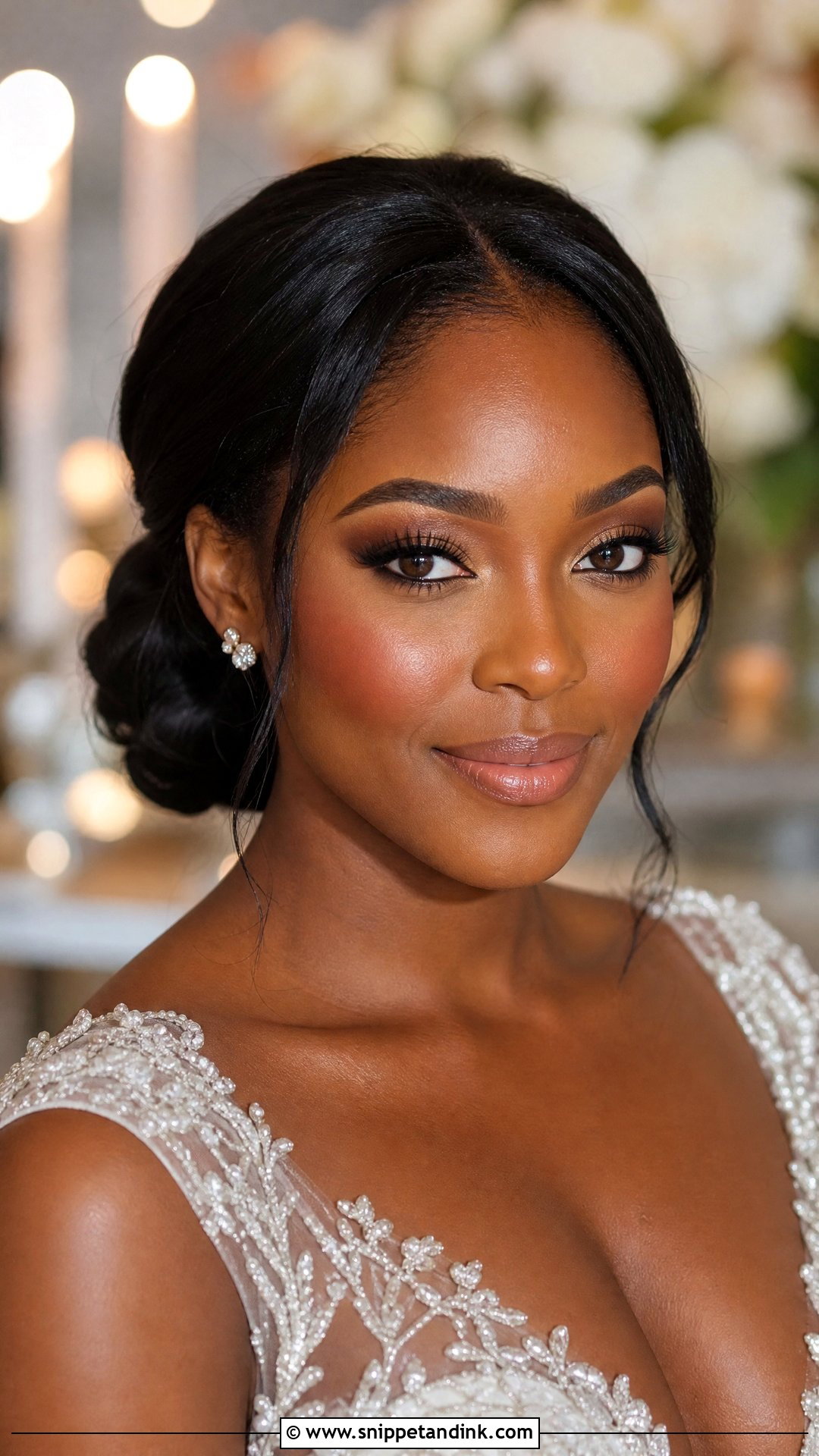 Natural Bridal Makeup With Soft Smokey Eyes - Snippet and Ink - 20 Natural Bridal Makeup Wedding Day Ideas