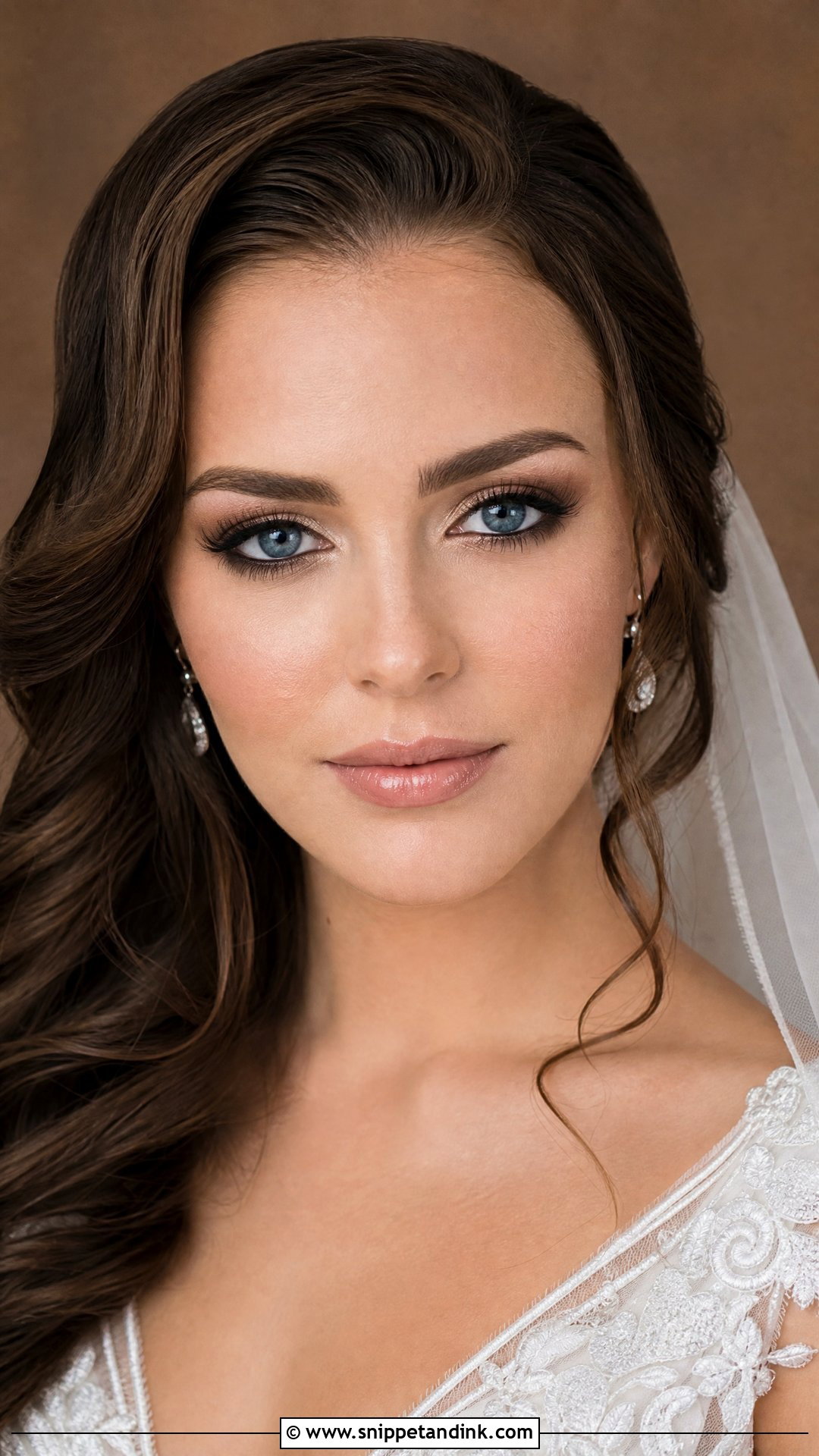 Natural Bridal Makeup With Soft Smokey Eyes For Blue Eyes - Snippet and Ink - 25 Natural Bridal Makeup for Blue Eyes