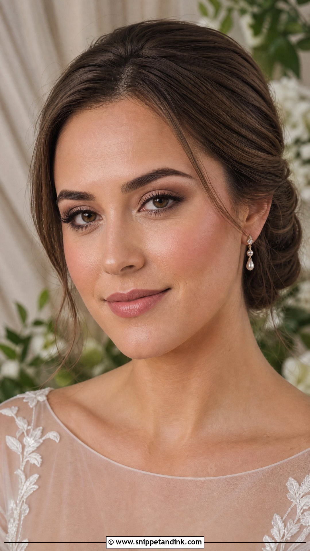 Natural Bridal Makeup With Soft Taupe Eyes - Snippet and Ink - 25 Natural Bridal Makeup for Green Eyes