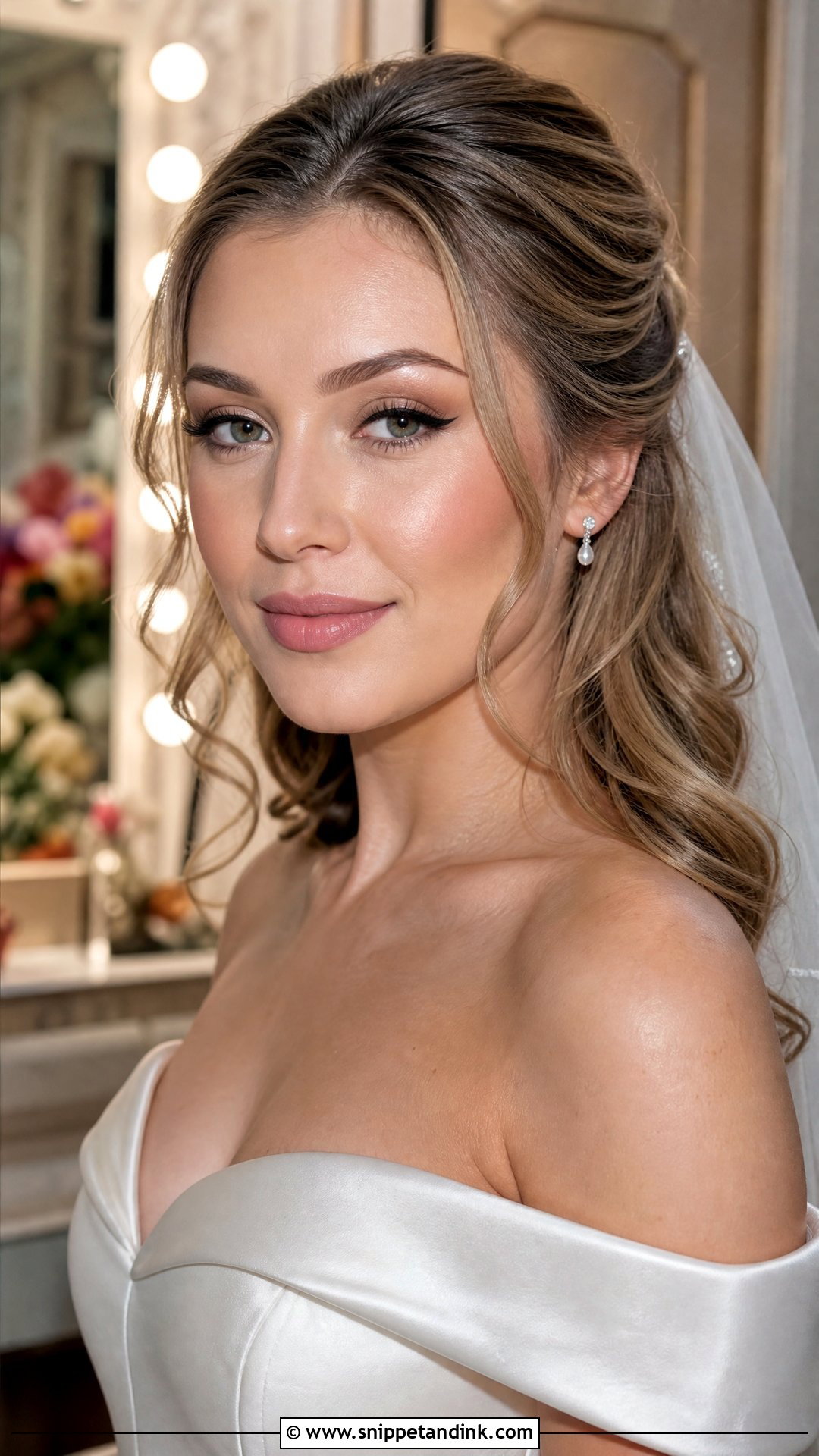 Natural Bridal Makeup With Soft Winged Liner - Snippet and Ink - 20 Soft Natural Bridal Makeup Ideas