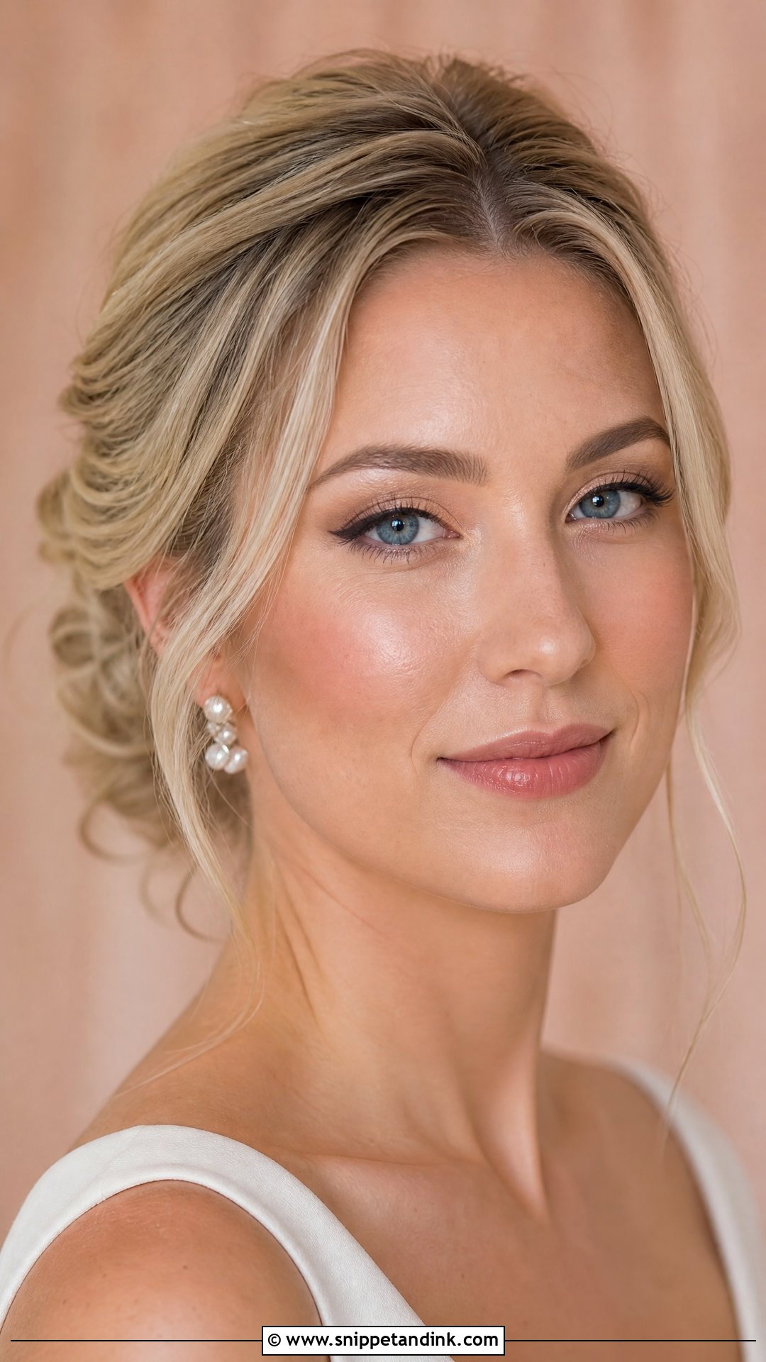 Natural Bridal Makeup With Soft Winged Liner For Blue Eyes - Snippet and Ink - 25 Natural Bridal Makeup for Blue Eyes
