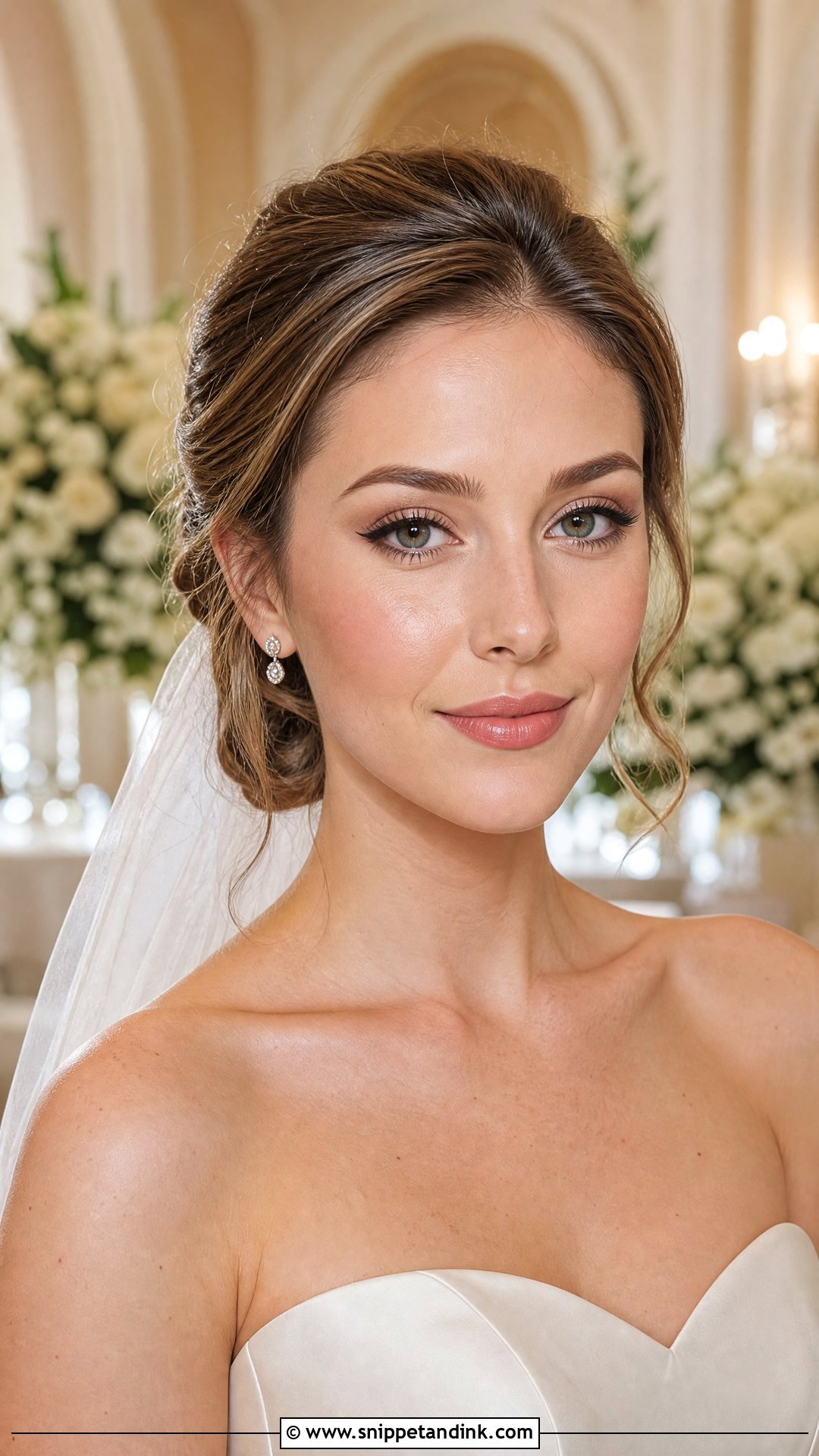 Natural Bridal Makeup With Soft Winged Liner - Snippet and Ink - 20 Natural Bridal Makeup Wedding Day Ideas
