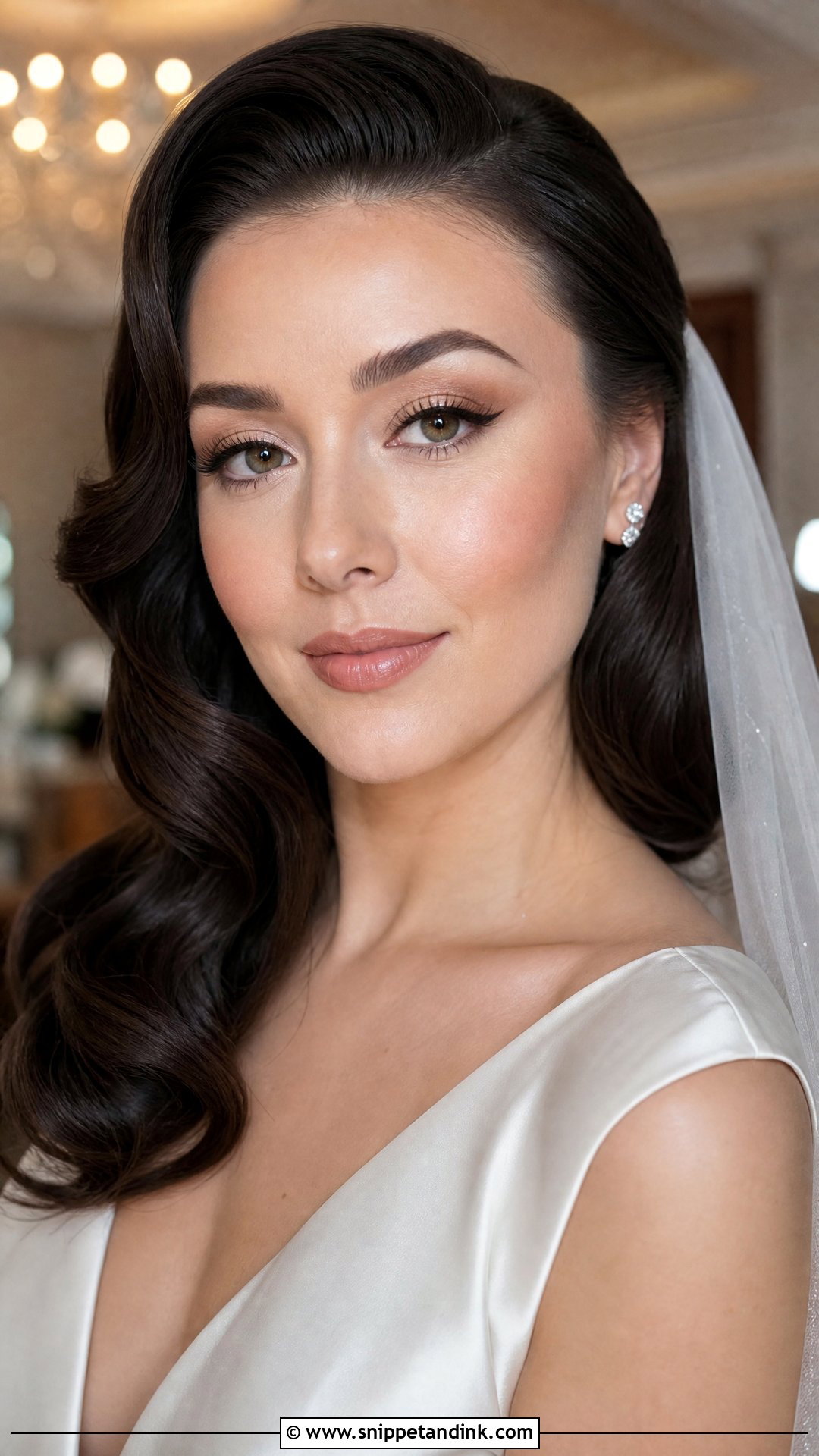 Natural Bridal Makeup With Winged Liner - Snippet and Ink - 25 Simple Natural Wedding Makeup Looks