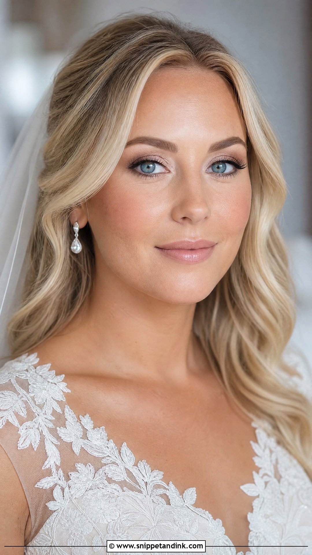 Natural Bridal Makeup for Blue Eyes - Snippet and Ink - 20 Wedding Day Makeup for Bride Blue Eyes