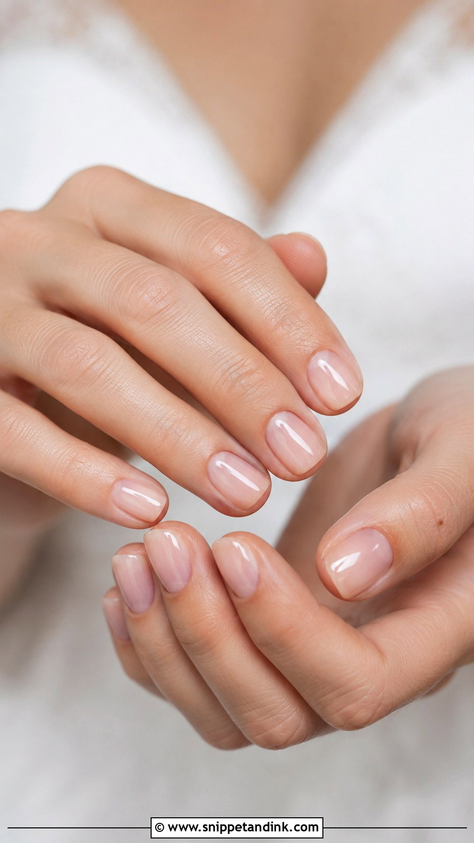 Natural Bridal Nails - Snippet and Ink - 30 Simple Bridal Nails