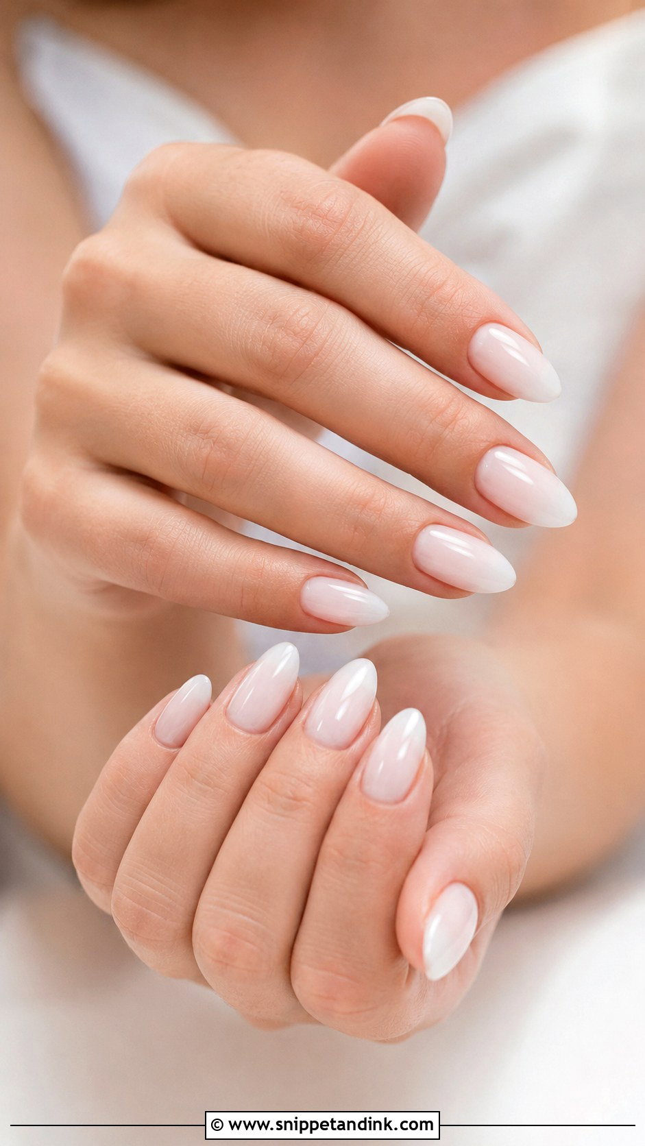 Natural Bridal Nails With Milky White Polish - Snippet and Ink - 20 Natural Bridal Nails