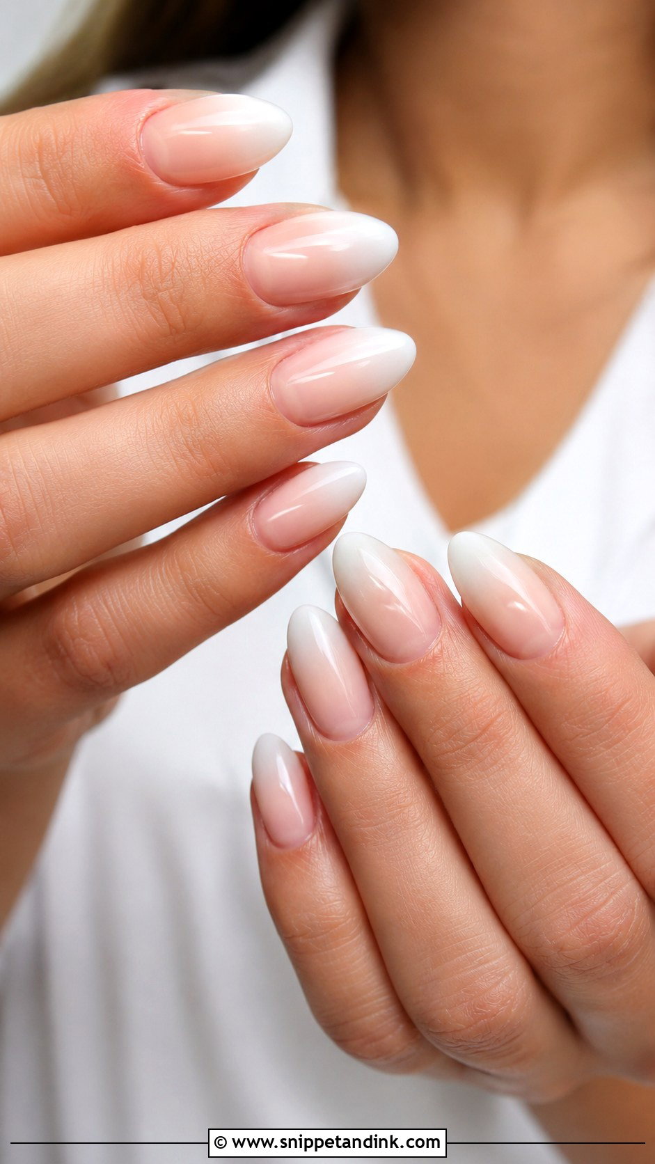Natural Bridal Nails With Nude Ombre - Snippet and Ink - 20 Natural Bridal Nails