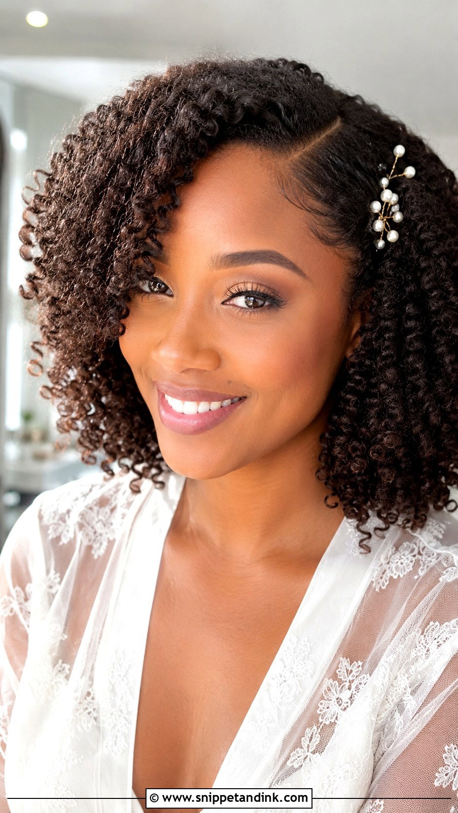 Natural Bridal Twist Out - Snippet and Ink - 20 Bride Natural Hairstyles