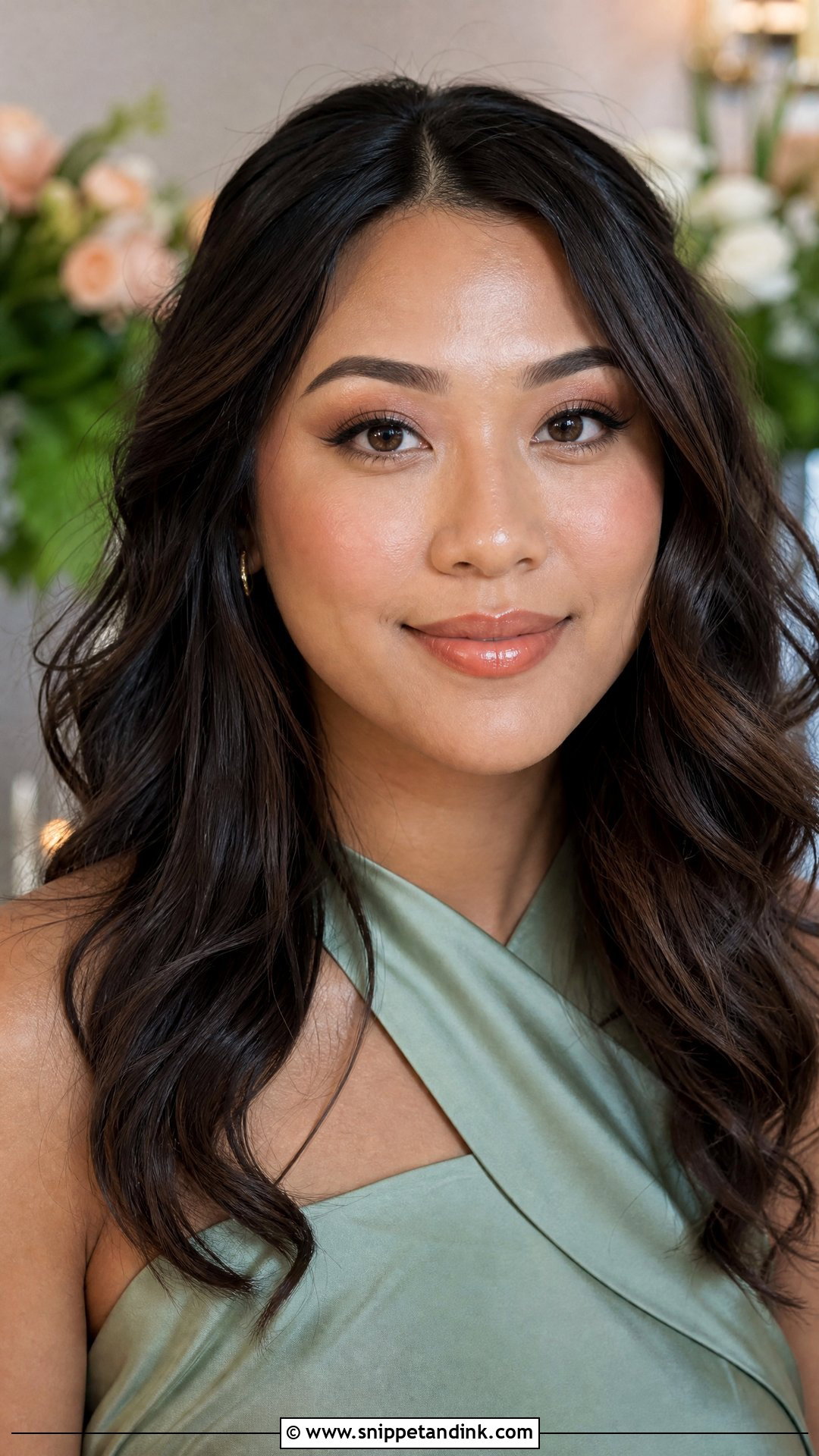 Natural Bridesmaid Makeup With Glossy Lips - Snippet and Ink - 20 Natural Wedding Bridesmaid Makeup Ideas