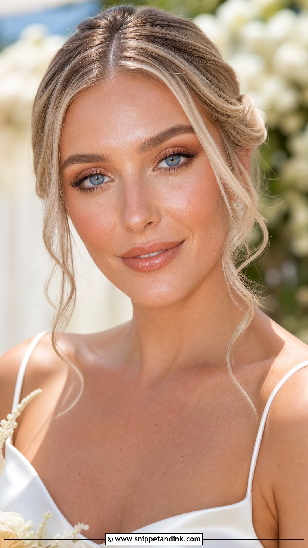 Natural Bronze Bridal Makeup For Blue Eyes - Snippet and Ink - 20 Natural Glam Bridal Makeup for Blue Eyes