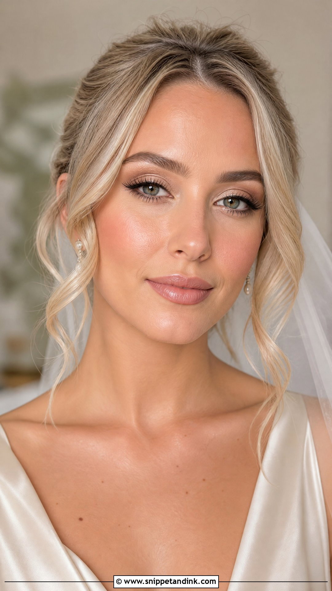 Natural Bronze Bridal Makeup - Snippet and Ink - 20 Bronzey Glowy Bridal Makeup Ideas