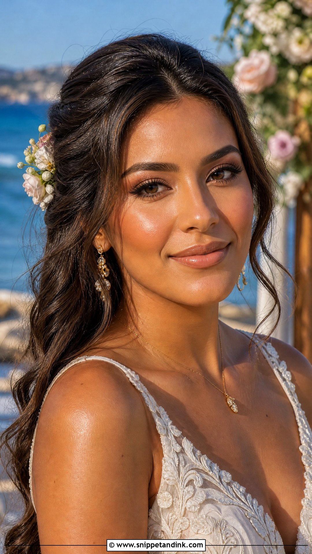 Natural Bronzed Bridal Makeup - Snippet and Ink - 20 Natural Wedding Bride Makeup Ideas
