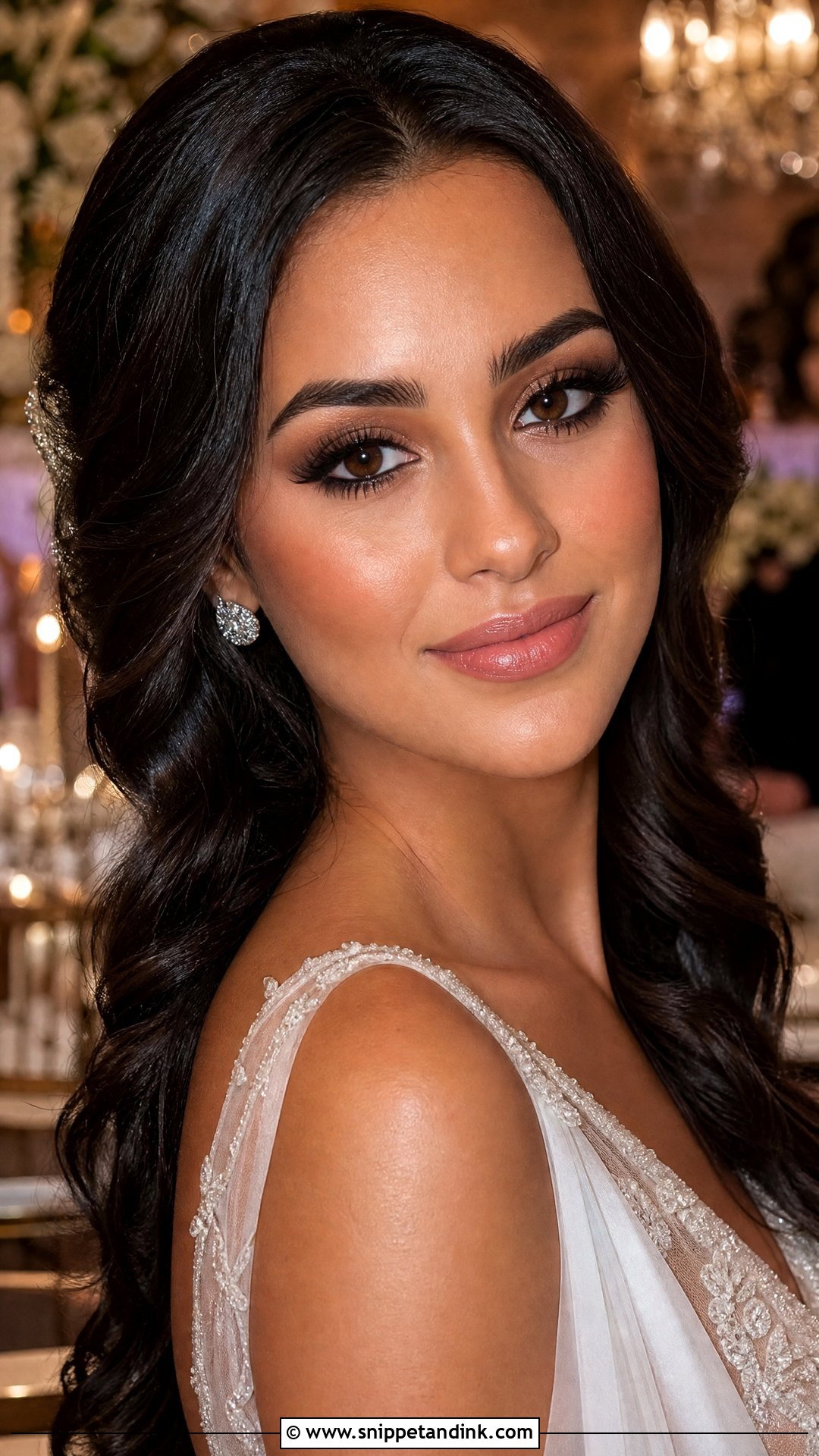 Natural Brown Smokey Bridal Makeup - Snippet and Ink - 25 Natural Bridal Make Up Ideas