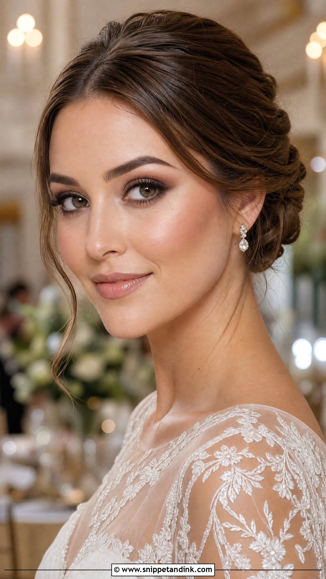 Natural Brown Smokey Bridal Makeup - Snippet and Ink - 20 Natural Wedding Bride Makeup Ideas
