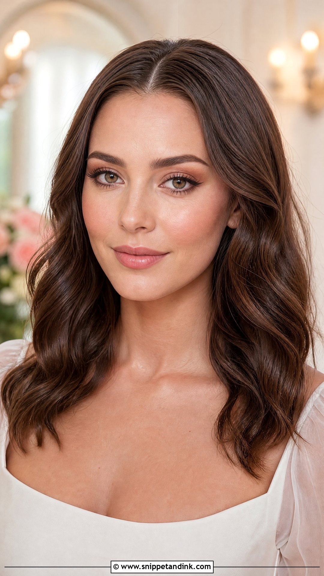 Natural Brunette Bridal Makeup - Snippet and Ink - 20 Brunette Bridal Make Up Ideas