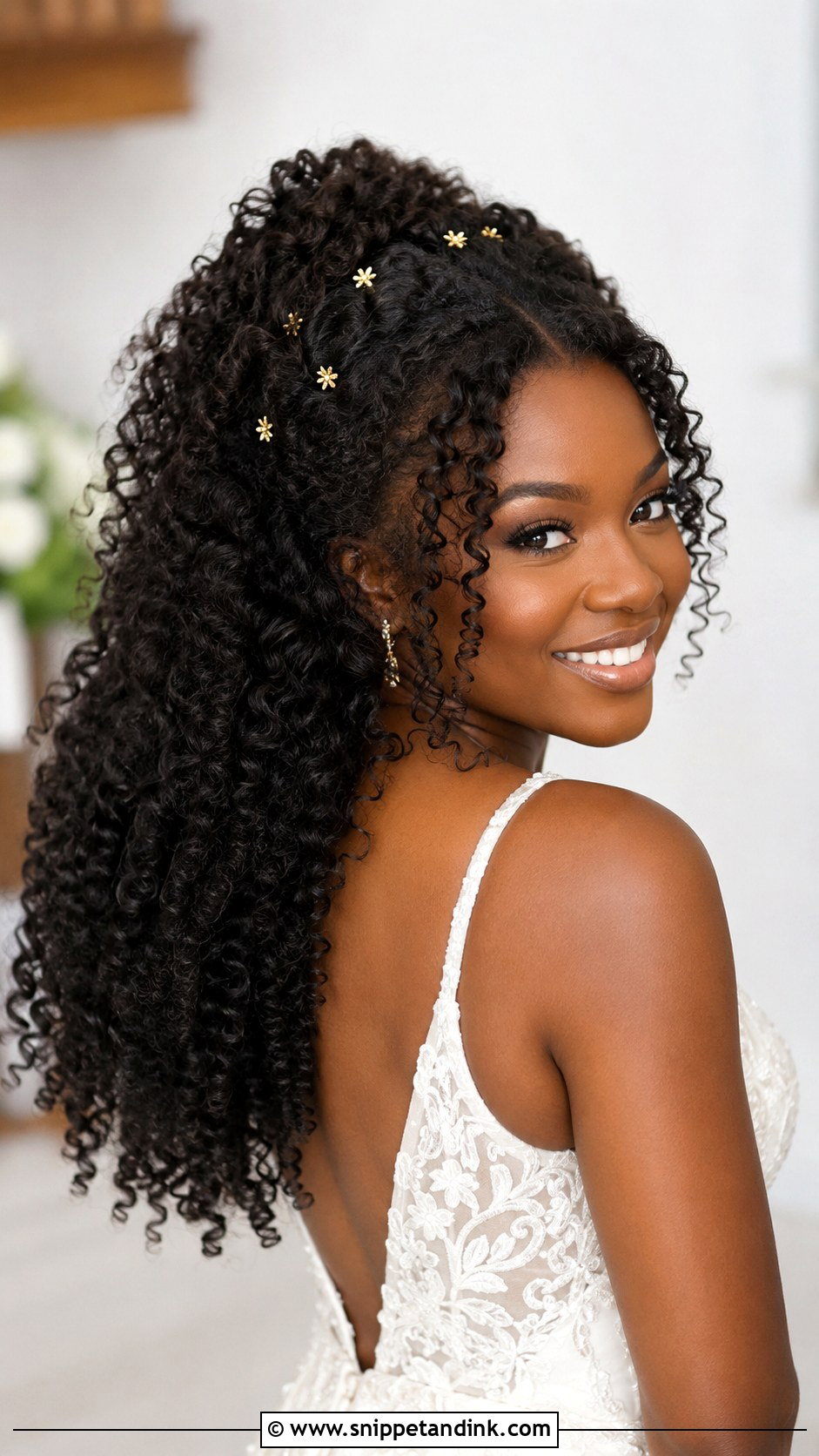 Natural Curl Volume Bridal Hair - Snippet and Ink - 15 Volume Bridal Hair Ideas