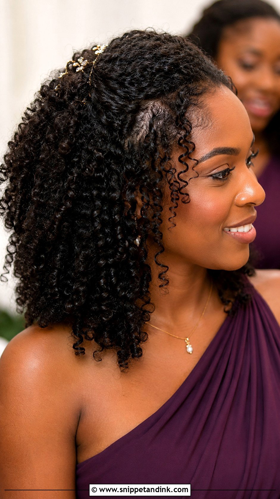 Natural Curls Bridesmaid Hair - Snippet and Ink - 20 Hair Ideas for Wedding Bridesmaid