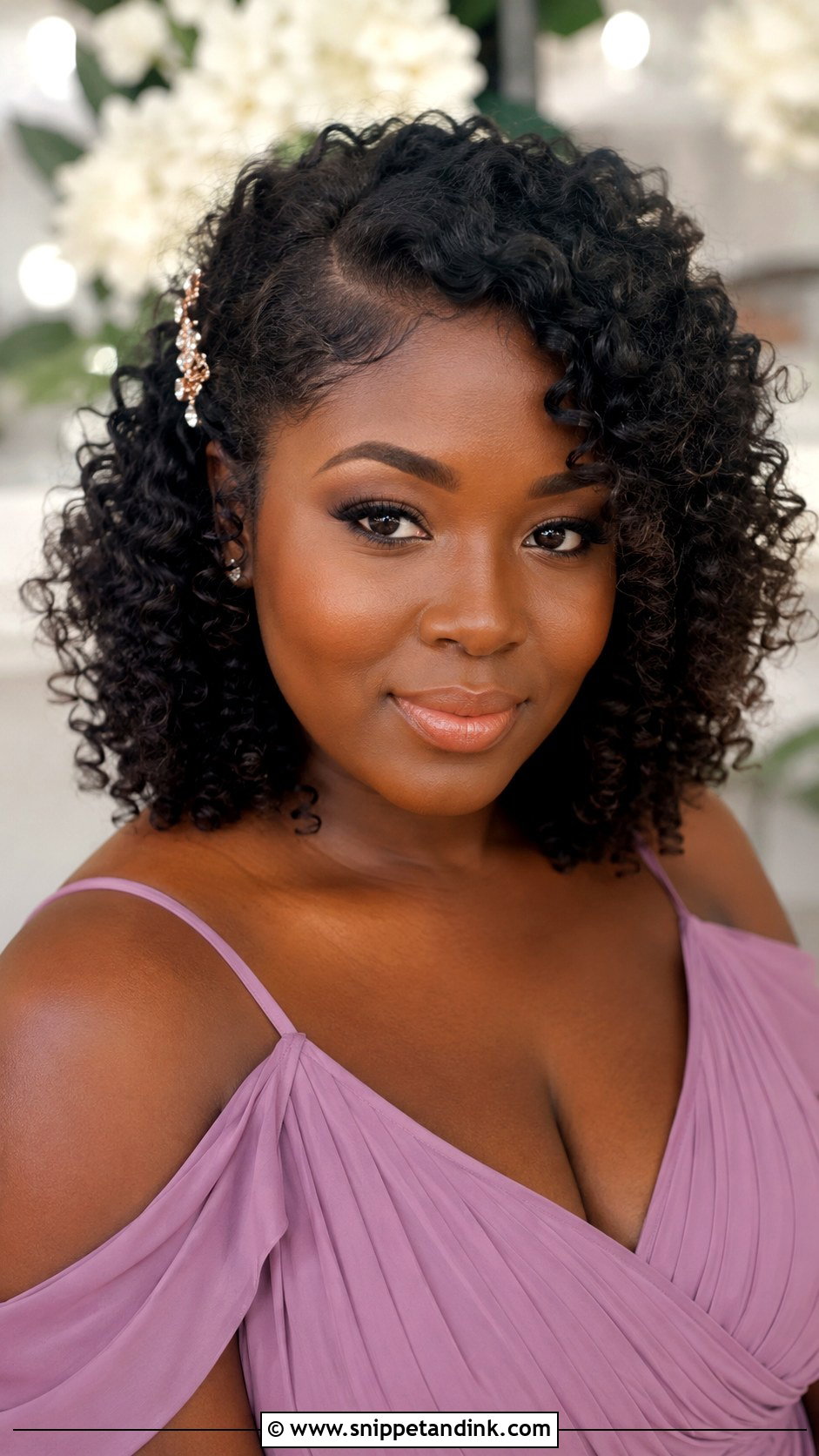 Natural Curls Bridesmaid Hair - Snippet and Ink - 20 Wedding Hair Ideas for Bridesmaids