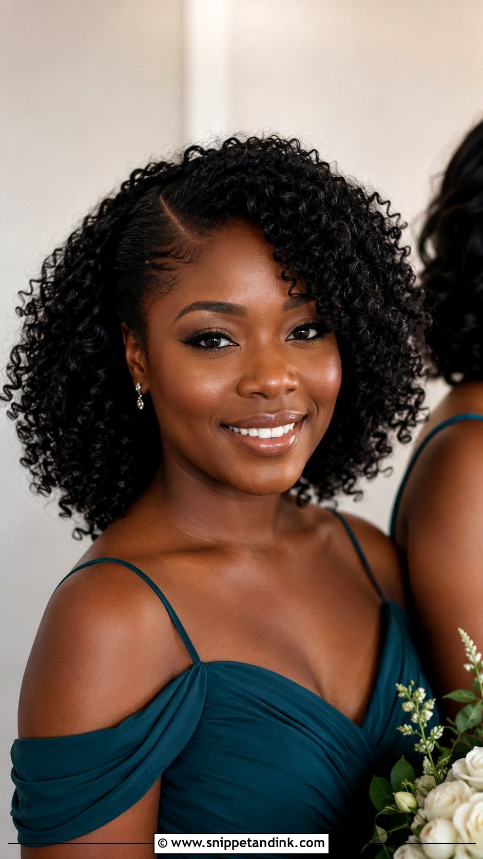 Natural Curls Bridesmaid Hairstyle - Snippet and Ink - 25 Bridesmaid Hairstyle Ideas