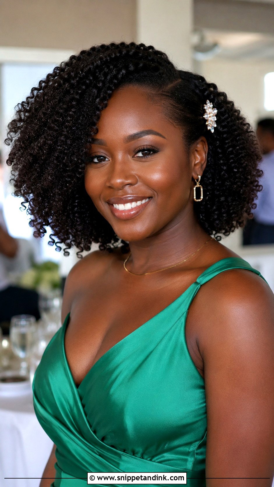 Natural Curls Wedding Guest Hair - Snippet and Ink - 20 Hairstyles Ideas for Wedding Guest