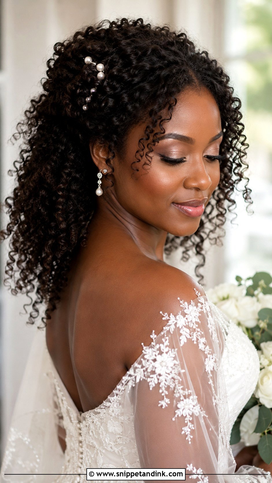 Natural Curls Wedding Hairstyle - Snippet and Ink - 15 Ideas for Hairstyles for Wedding