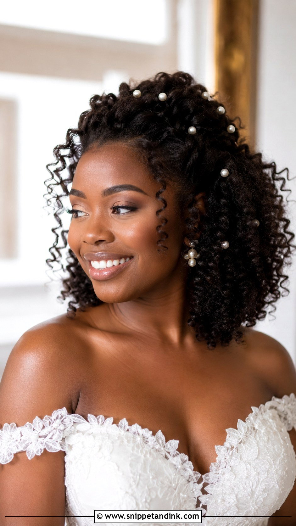 Natural Curls Wedding Hairstyle - Snippet and Ink - 20 Beautiful Wedding Hairstyles