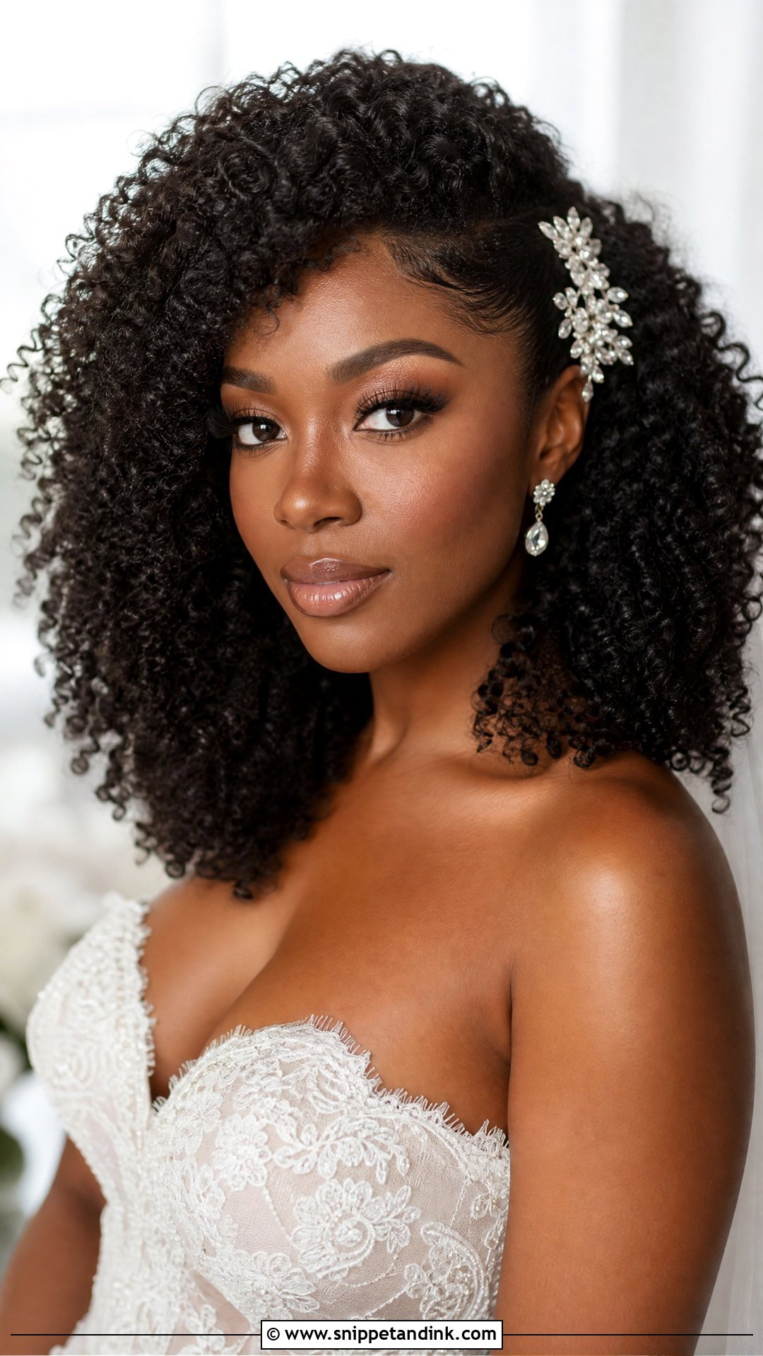 Natural Curls Worn Down - Snippet and Ink - 20 Wedding Haircut Ideas