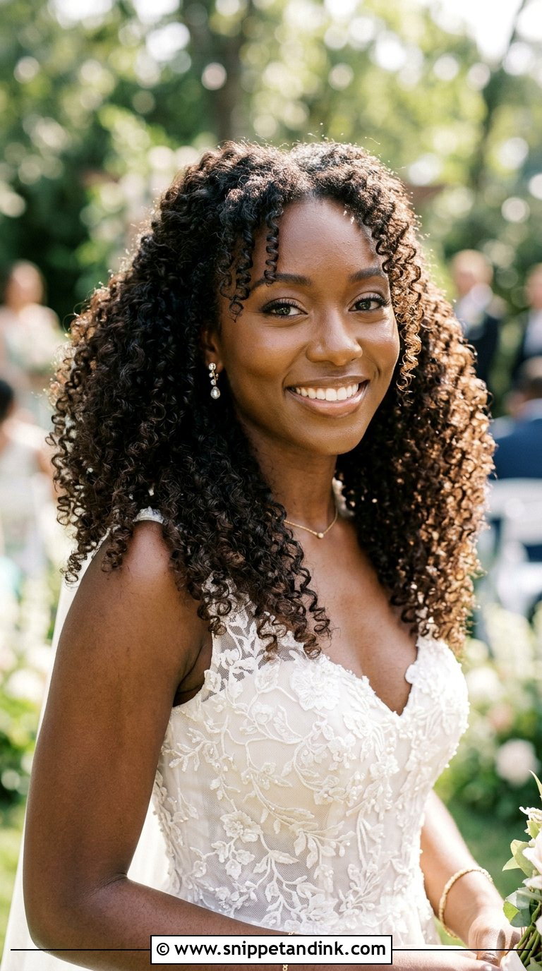Natural Curly Bridal Hair - Snippet and Ink - 20 Bridal Hair Curls