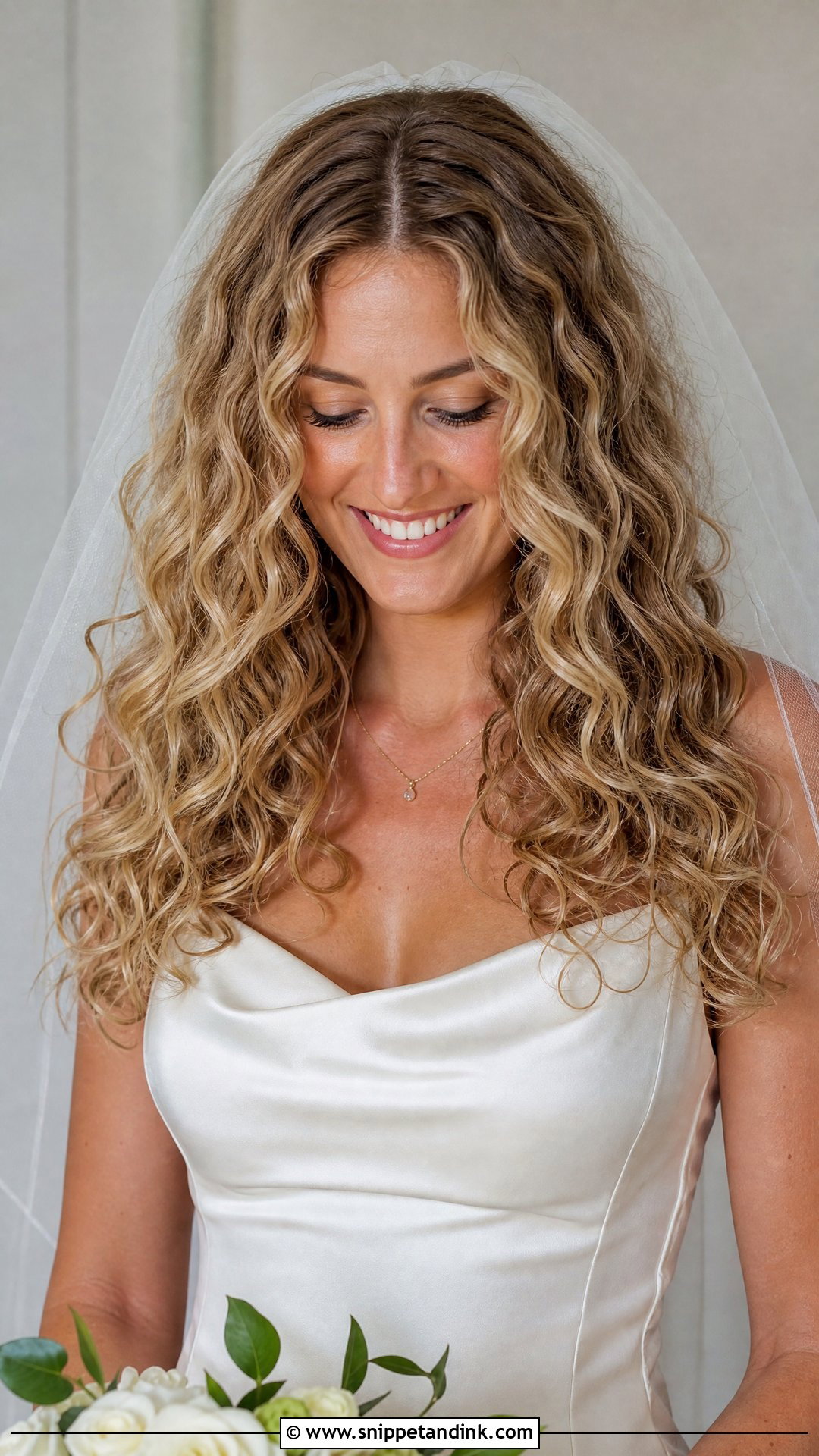 Natural Curly Bridal Hair Down - Snippet and Ink - 20 Natural Curly Bridal Hair Ideas
